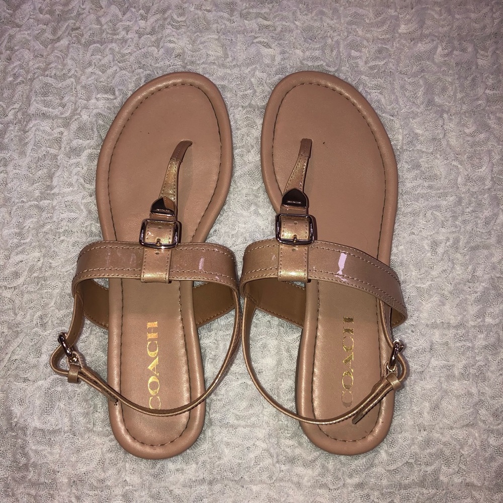 Coach Nude Sandals